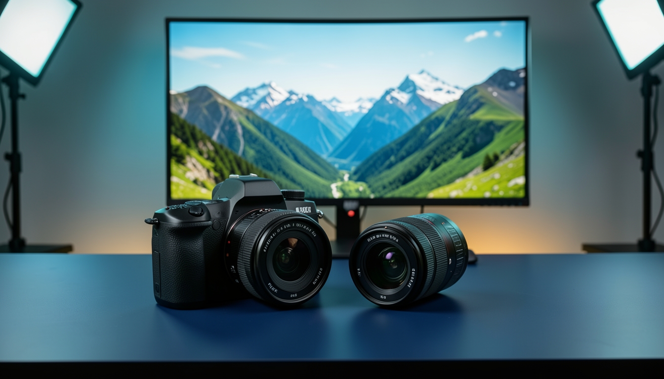 Camera and editing workspace for photo and video guides