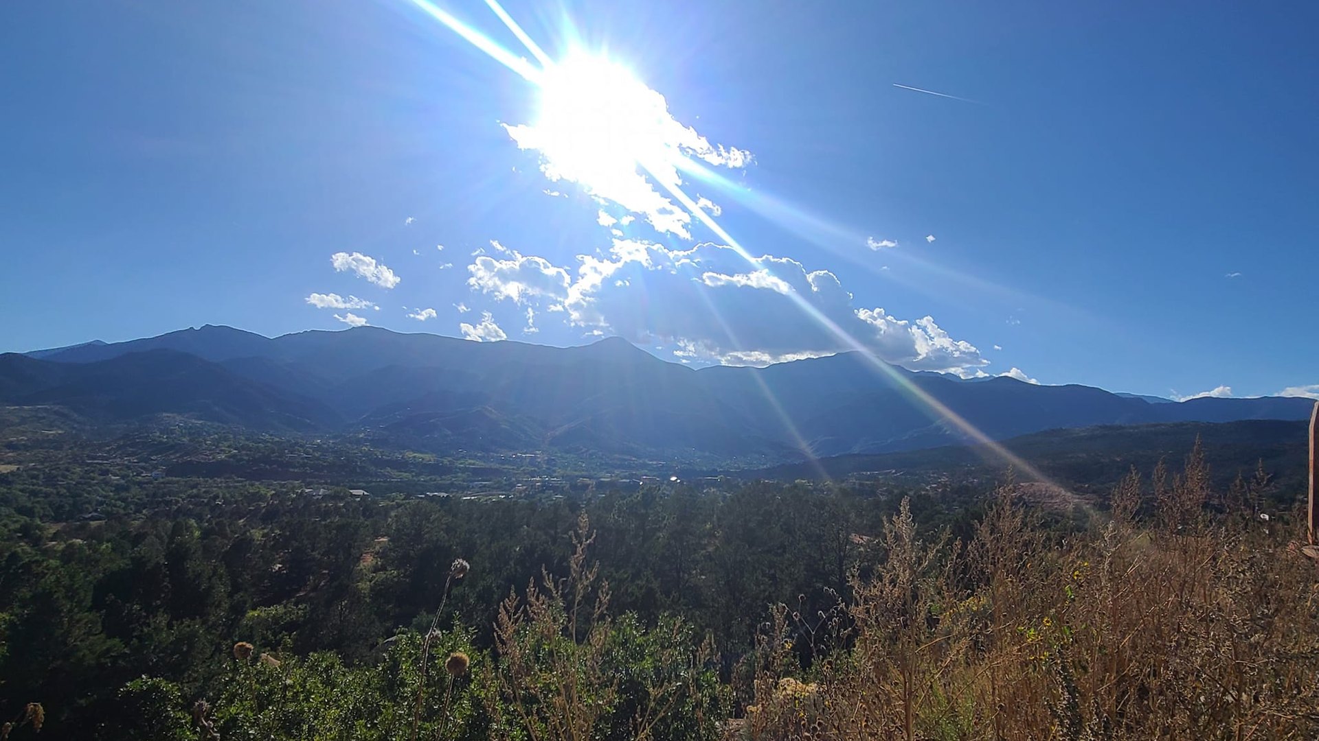 Original Colorado sky landscape before cleanup