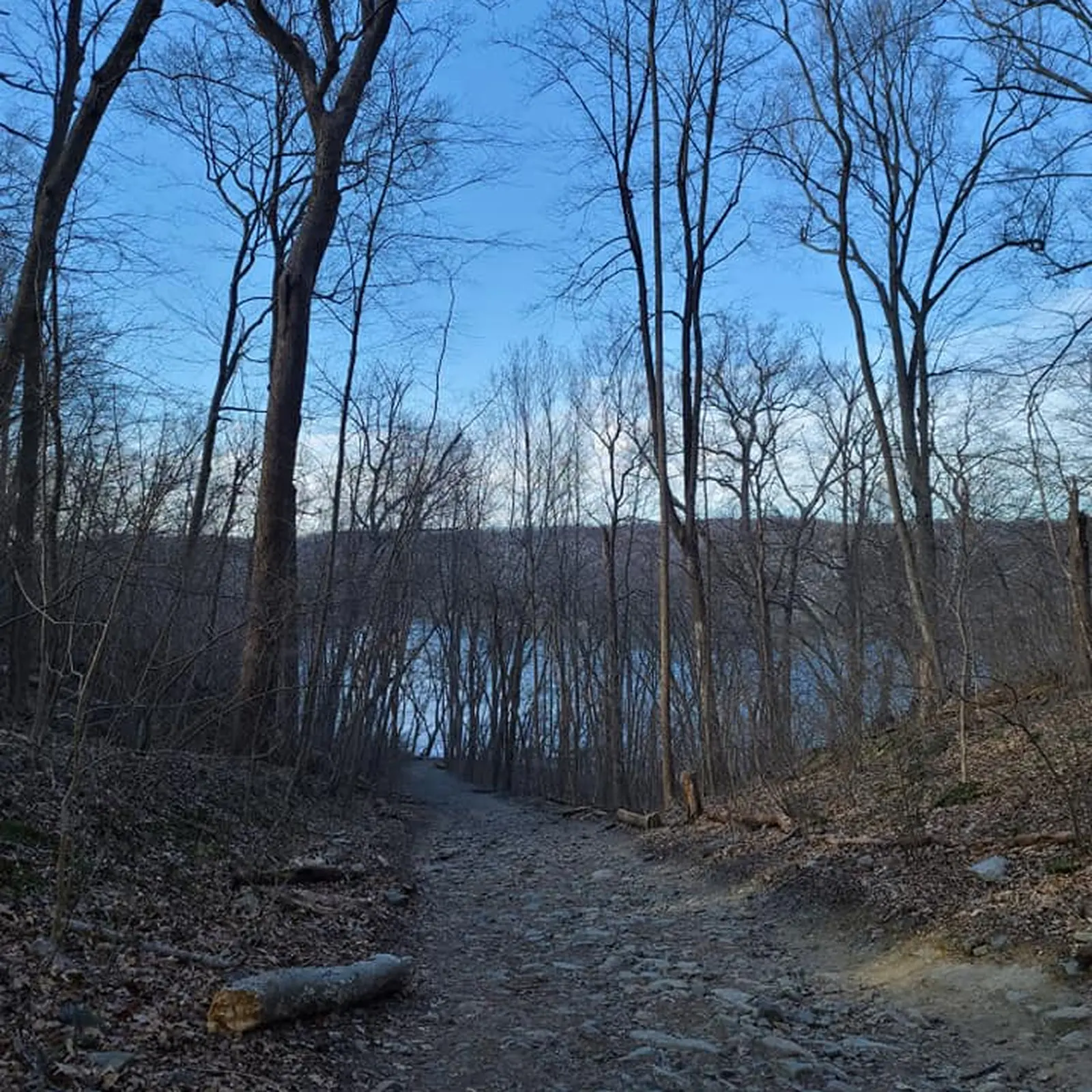 Trail lake photo before enhancement with flat detail and muted color